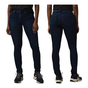 prAna‎ Sienna Jean Deep Blue Skinny Stretch Denim Women Dark Wash New